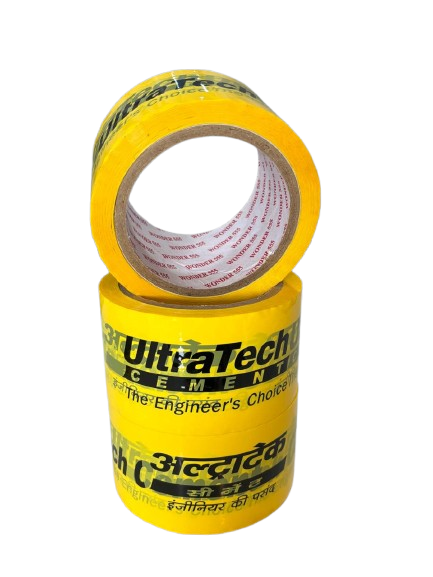 Custom printed packaging tape with company branding and logo